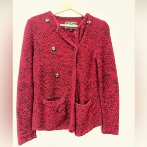 Lucky Brand Red Button Cardigan M